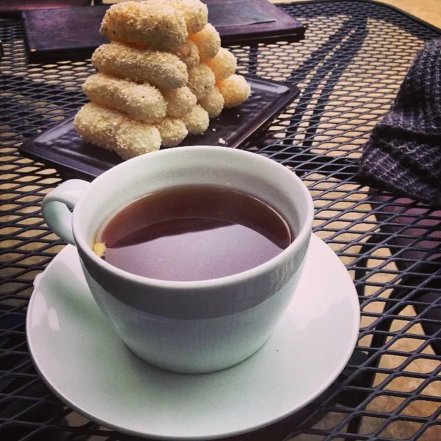 A cup of Korean ginseng tea